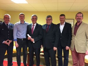 Herr Klar PI Linz, Martin Diedenhofen, Roger Lewentz, Michael Mahlert, Moderator Markus Winkelbach und Bernhard Reuter